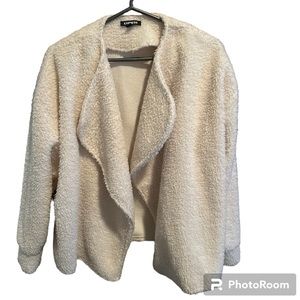 Express cozy Sherpa flyaway jacket